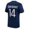 10107 PACK PSG DOMICILE JUAN BERNAT. ENSEMBLE ADULTE MAILLOT ET SHORT 2022 2023