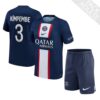 10111 PACK PSG DOMICILE KIMPEMBE. ENSEMBLE ADULTE MAILLOT ET SHORT 2022 2023