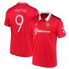 8884 MAILLOT MANCHESTER UNITED DOMICILE MARTIAL COUPE DEUROPE 2022 2023