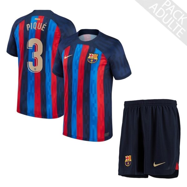 PACK FC BARCELONE DOMICILE PIQUE ADULTE 2022-2023