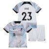 9625 PACK JUNIOR LIVERPOOL EXTERIEUR LUIS DIAZ. ENSEMBLE MAILLOT ET SHORT 2022 2023