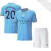 9916 PACK MANCHESTER CITY DOMICILE BERNARDO SILVA. ENSEMBLE ADULTE MAILLOT ET SHORT 2022 2023