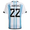10855 PACK JUNIOR ARGENTINE DOMICILE LAUTARO MARTINEZ. ENSEMBLE MAILLOT ET SHORT 2022 2023