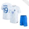 11127 PACK FRANCE EXTERIEUR BENZEMA . ENSEMBLE ADULTE MAILLOT ET SHORT 2022 2023