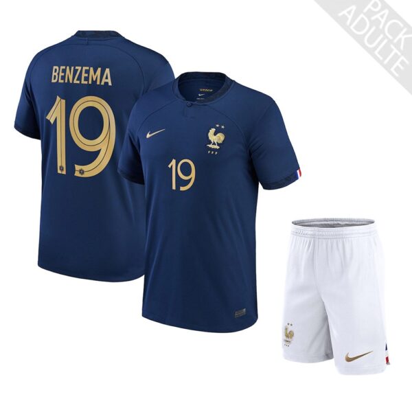 PACK FRANCE DOMICILE BENZEMA ADULTE 2022-2023