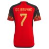 11161 PACK BELGIQUE DE BRUYNE DOMICILE. ENSEMBLE ADULTE MAILLOT ET SHORT 2022 2023