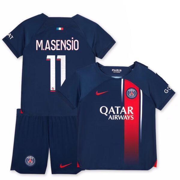 PACK JUNIOR PSG MARCO ASENSIO DOMICILE 2023-2024