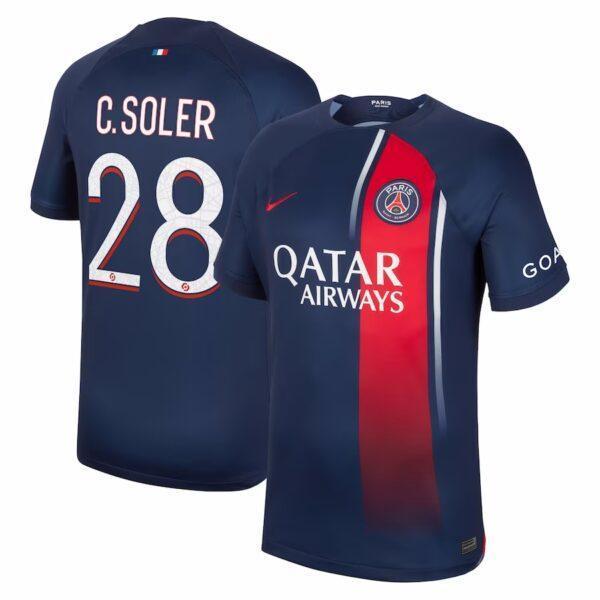 MAILLOT PSG DOMICILE CARLOS SOLER 2023-2024