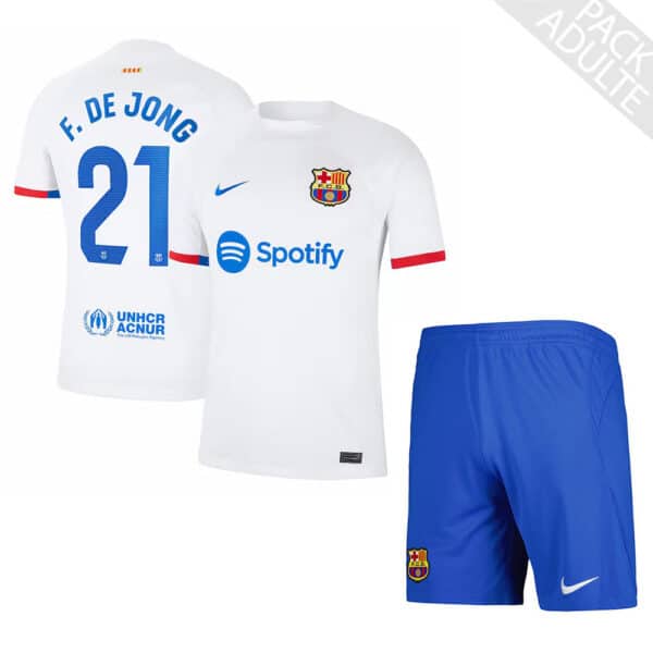 PACK FC BARCELONE EXTERIEUR FRENKIE DE JONG ADULTE 2023-2024