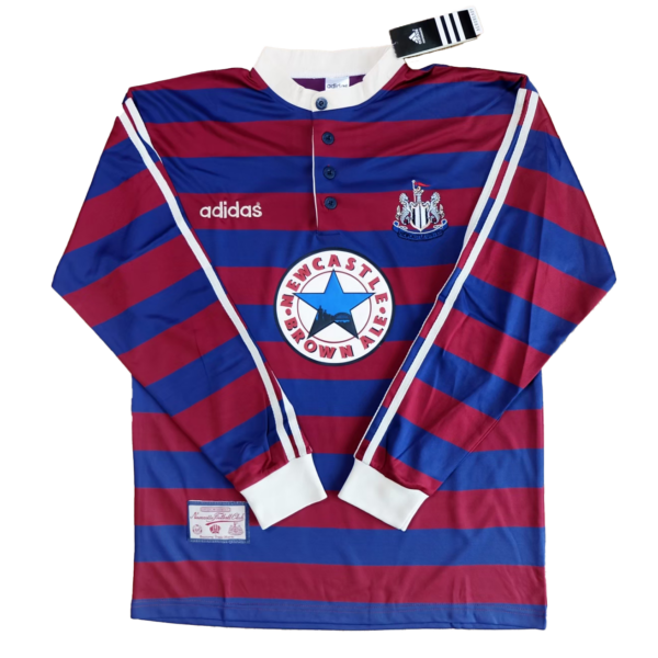 MAILLOT RETRO NEWCASTLE EXTERIEUR MANCHES LONGUES 1995-1996