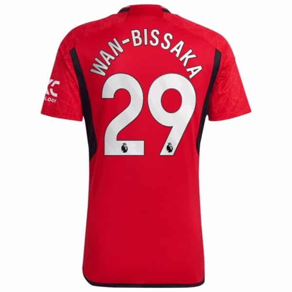 PACK MANCHESTER UNITED DOMICILE WAN-BISSAKA ENSEMBLE ADULTE 2023-2024