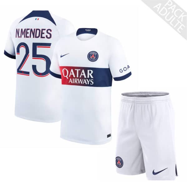 PACK PSG EXTERIEUR NUNO MENDES ADULTE 2023-2024