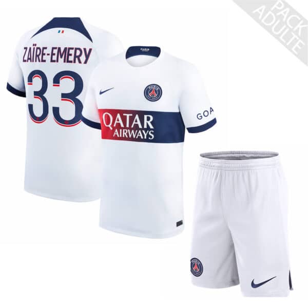 PACK PSG EXTERIEUR ZAIRE-EMERY ADULTE 2023-2024