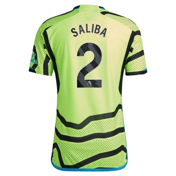 MAILLOT ARSENAL EXTERIEUR SALIBA VERSION AUTHENTIC 2023-2024