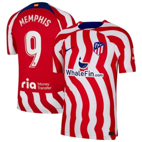 MAILLOT ATLETICO MADRID DOMICILE MEMPHIS VERSION VAPOR MATCH 2023-2024