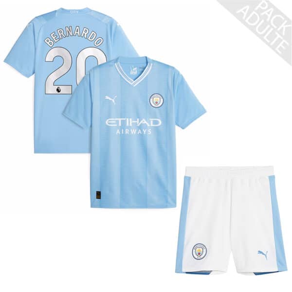 PACK MANCHESTER CITY DOMICILE BERNARDO SILVA ADULTE 2023-2024