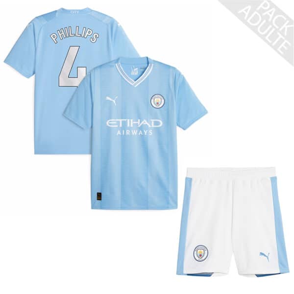 PACK MANCHESTER CITY DOMICILE PHILLIPS ADULTE 2023-2024