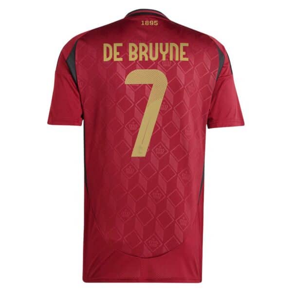 MAILLOT BELGIQUE DOMICILE DE BRUYNE SAISON 2024-2025