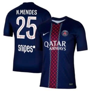 MAILLOT PSG DOMICILE NUNO MENDES 2025-2026