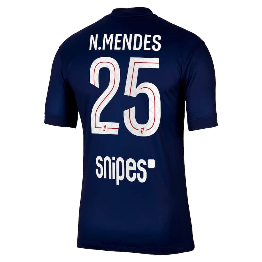 MAILLOT PSG DOMICILE NUNO MENDES 2025-2026