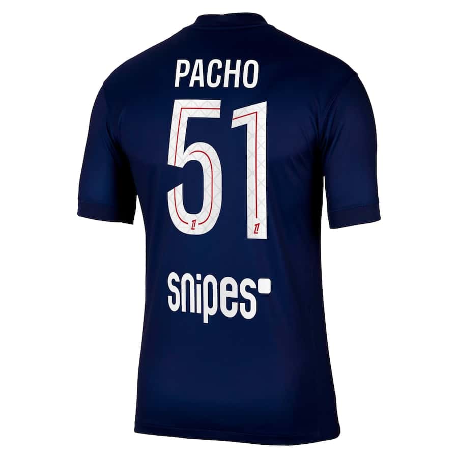 MAILLOT PSG DOMICILE PACHO 2025-2026