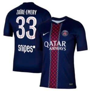 MAILLOT PSG DOMICILE ZAIRE-EMERY 2025-2026