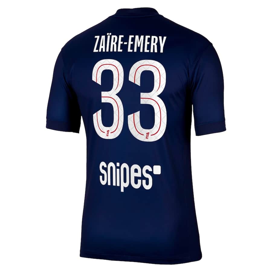 MAILLOT PSG DOMICILE ZAIRE-EMERY 2025-2026