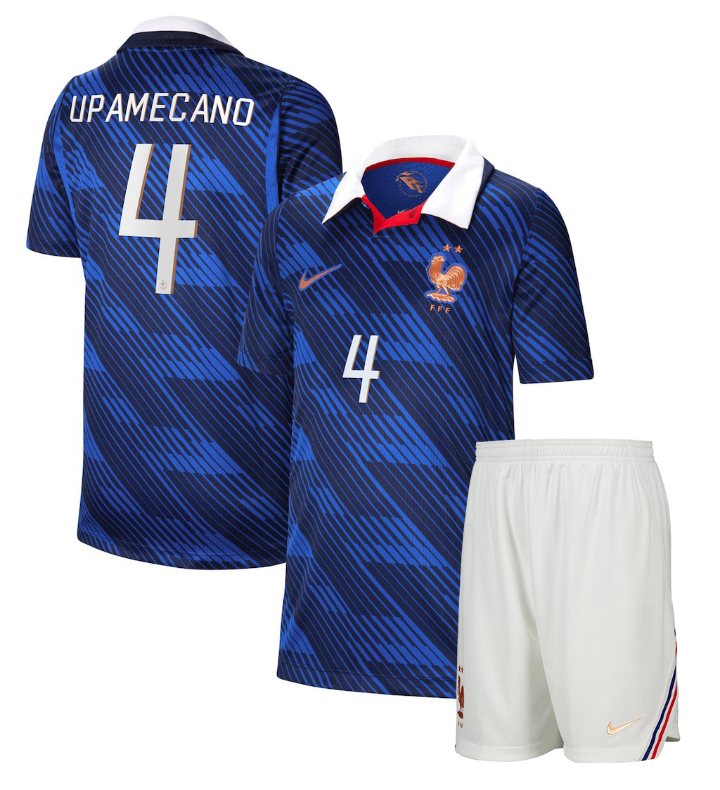 PACK JUNIOR FRANCE UPAMECANO DOMICILE 2026-2027 PACK JUNIOR FRANCE UPAMECANO DOMICILE 2026-2027