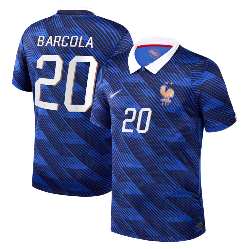MAILLOT FRANCE DOMICILE BARCOLA 2026-2027 MAILLOT FRANCE DOMICILE BARCOLA 2026-2027