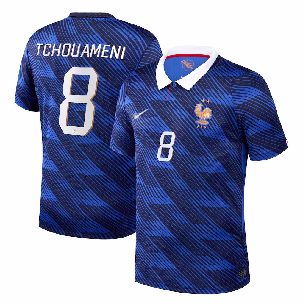 MAILLOT FRANCE DOMICILE TCHOUAMENI 2026-2027 MAILLOT FRANCE DOMICILE TCHOUAMENI 2026-2027