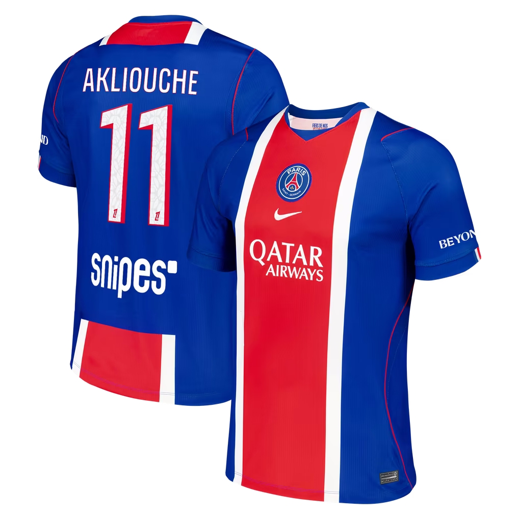 MAILLOT PSG DOMICILE AKLIOUCHE 2026-2027 MAILLOT PSG DOMICILE AKLIOUCHE 2026-2027